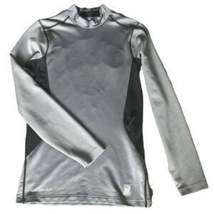 Nike Pro Combat Hyperwarm Dri-Fit Fitted Training Long Sleeve Shirt Mens Small